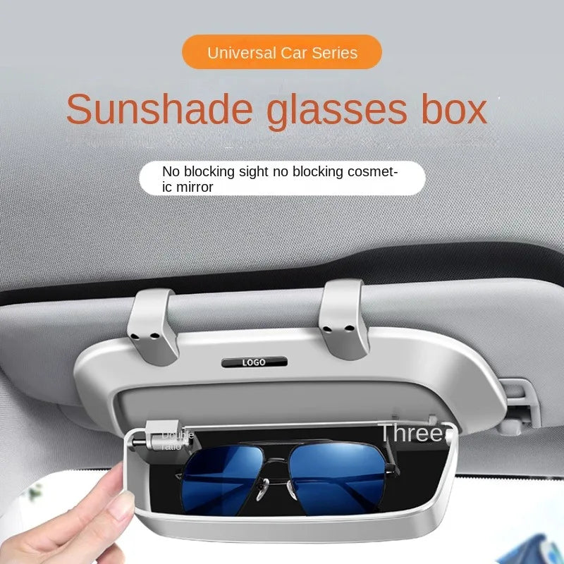 Car Glasses Case, Sun Visor, Multifunctional Car Sunglasses Holder, In-Car Glasses Clip, Modified St