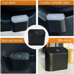 Hanging Car Trash Can Car Flip Top Trash Can Interior Trash Storage ABS Trash Can wit lifestyle view