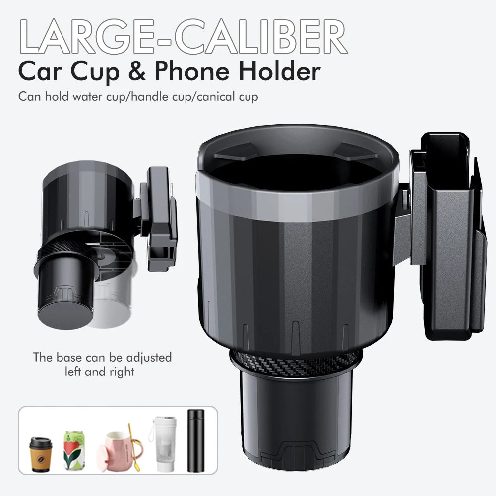 Car Cup Holder Expander Adjustable Phone Holder Organizer