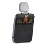Car rear seat storage case with 3 storage pockets, oversized waterproof rear seat protec detail view