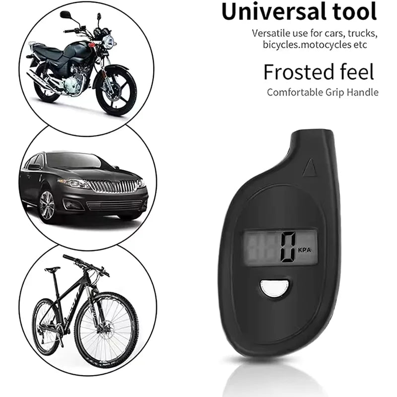 Digital Tire Gauge With LCD Display close-up view