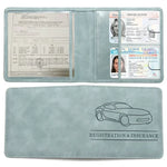 Car Registration and Insurance Holder Car Accessories Vehicle Glove Box Car Organizer alternate view