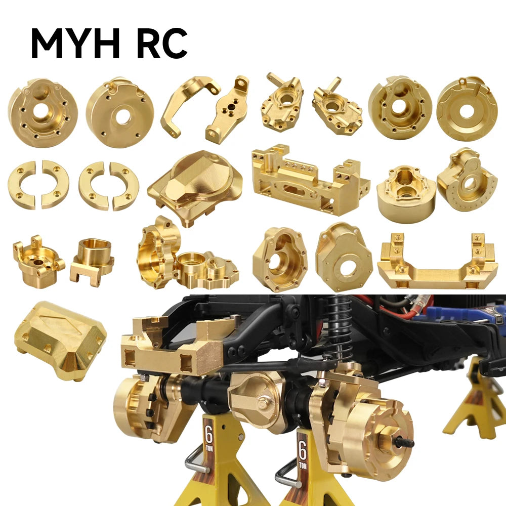 1/10 Brass Counter Weight Set for TRX4 TRX6 Portal Axle