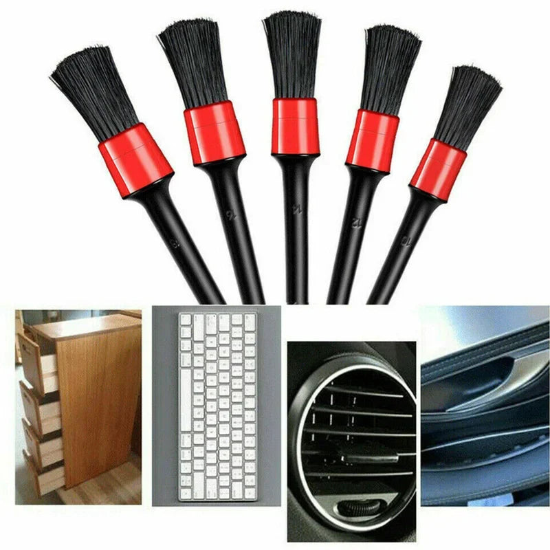 5PCs detailing brush set car brushes car detailing brush for car cleaning detailing additional angle