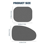Car Side Window Sun Shade Curtains Front Rear Window Suction Cup