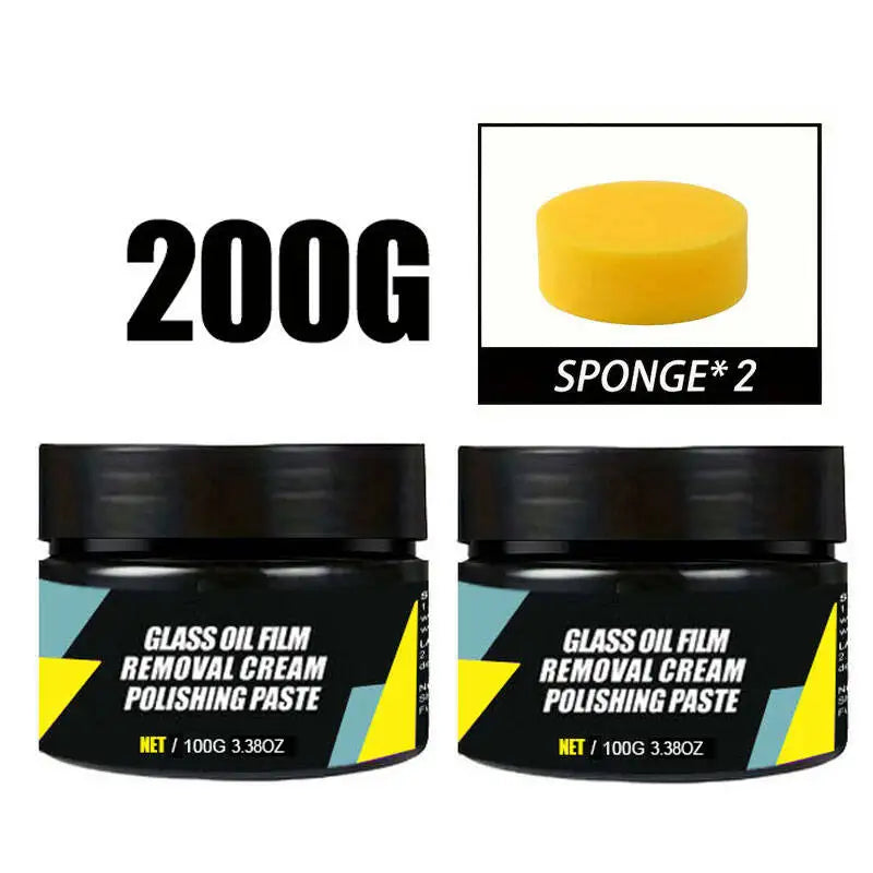Car Glass Polish Coating Kit for Windshield Oil Film Removal Paste Car Glass Water Re alternate view