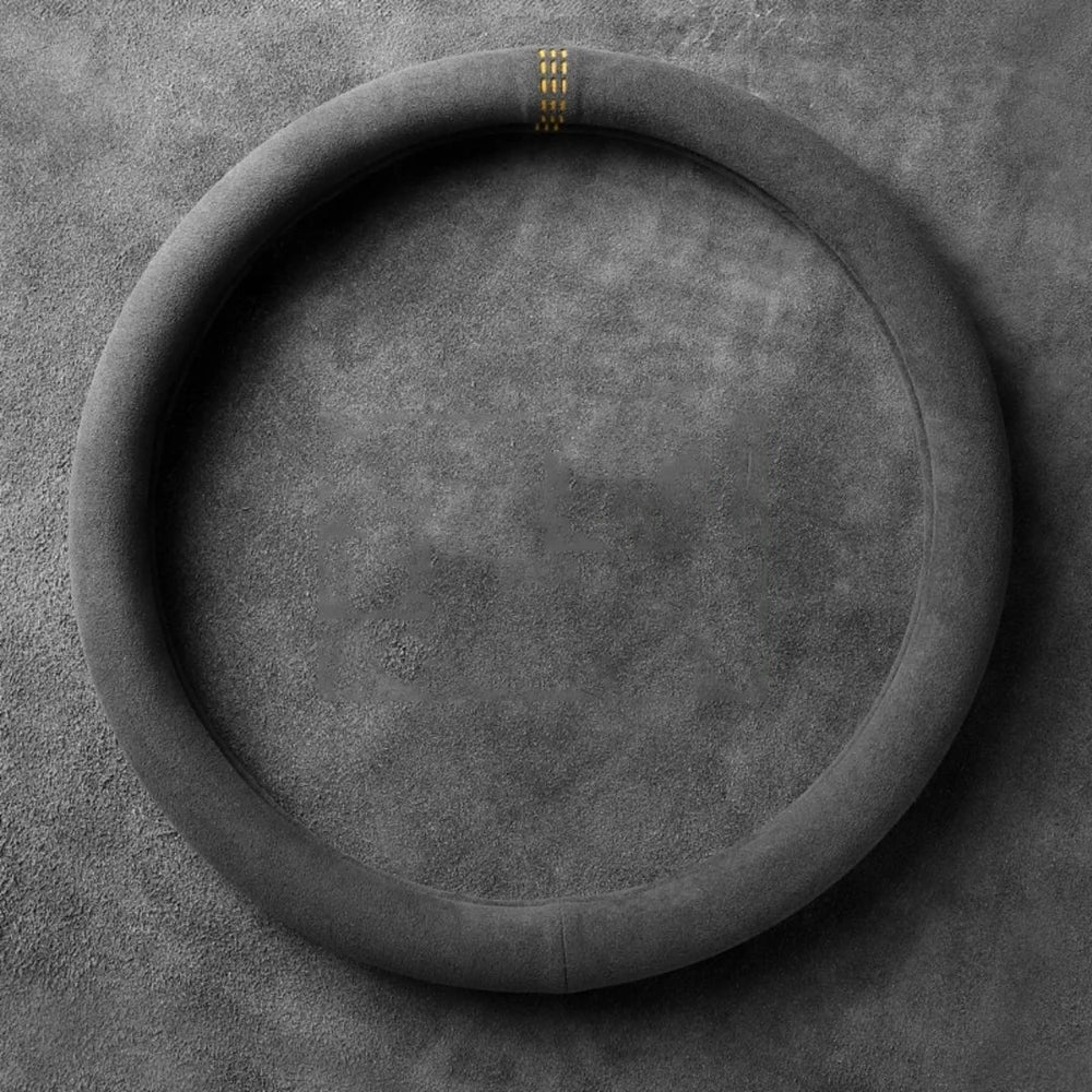 Car Steering Wheel Covers Cowhide Suede Steering Wheel Cover Wrap Universal 37-38cm B alternate view