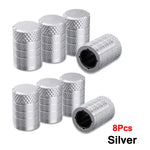 Aluminum Tire Valve Caps 4/8/12 Pack | Corrosion Resistant Universal Stem Covers for C close-up view