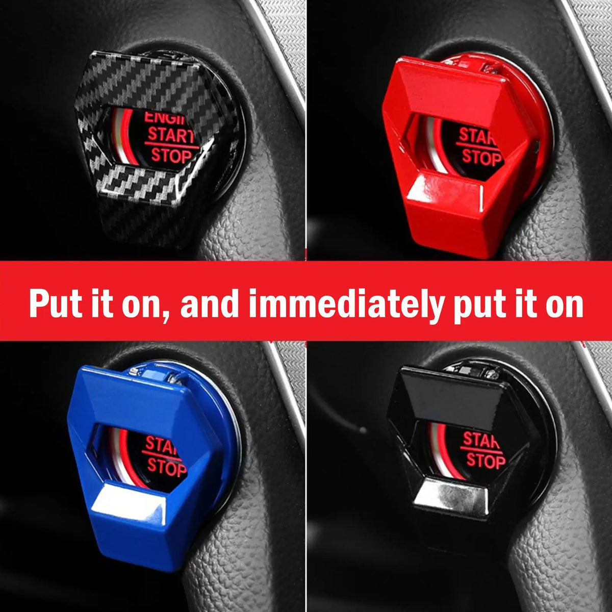 Auto Ignition Button For Car Car Engine Start Stop Switch Cover Anti-scratch Protection Decorative Car-Styling Accessories NEW