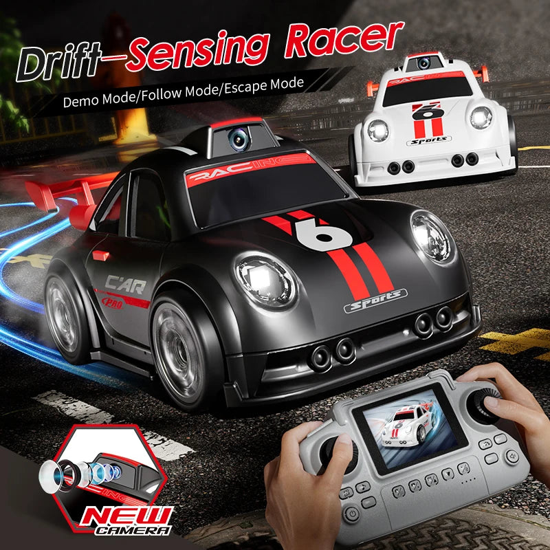 2026 New C6 RC Drift Car with Dual Mode Lights Sound Camera Screen Control Car Smart alternate view