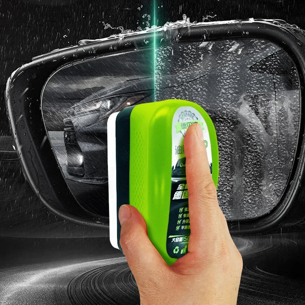 Automotive Car Oil Film Cleaning Brush-150ml Glass Oil Film Remover for Car Window-Winds detail view