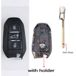 3 4 BT Car Key Fob Case Shell Housing for Peugeot 308 408 508 2008 3008 4008 5008 f additional angle