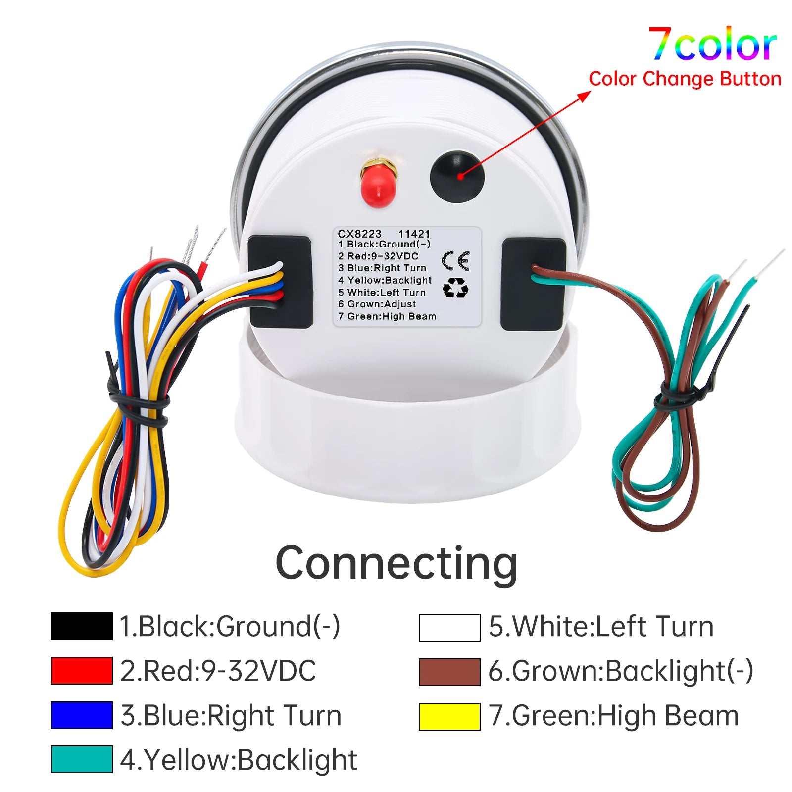 85mm GPS Speedometer 0-160 MPH 0-200 KM/H with 7 Color Backlight | Digital Speed Gaug lifestyle view