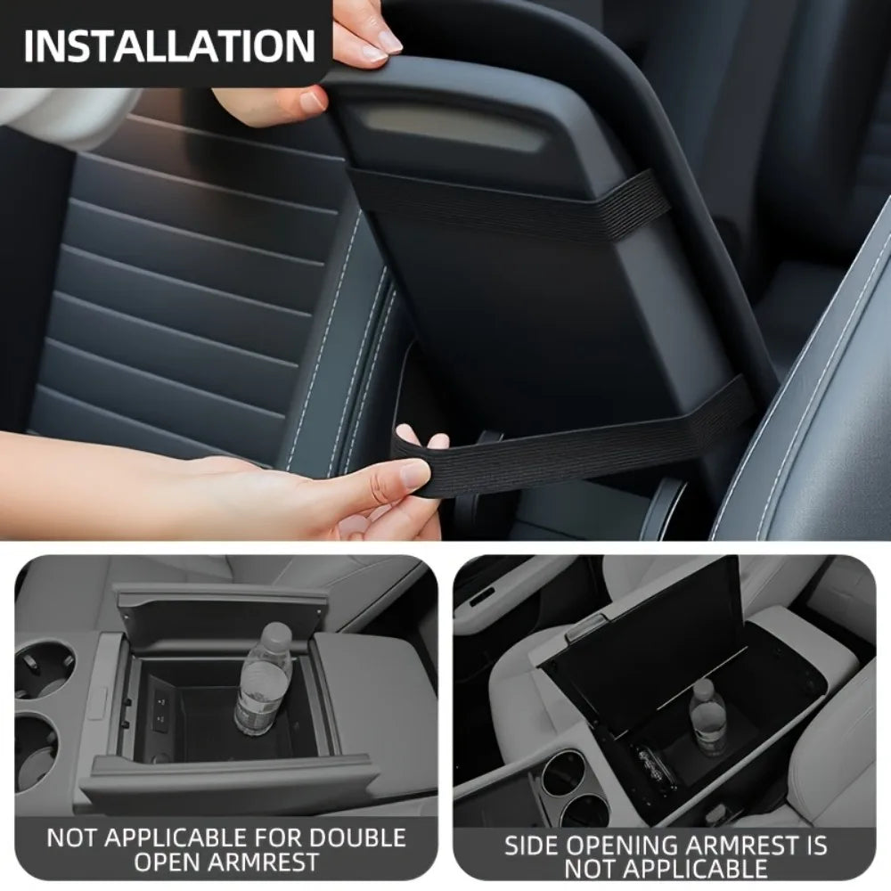 TILONDEX Ultra-Soft Car Armrest Cushion Thickened Premium Black Essential for Road Tr lifestyle view