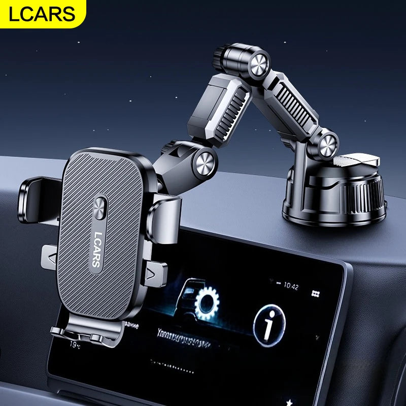 Mobile Phone Car Mount 2026 New Model Car Dashboard Large Suction Cup Truck Navigation Anti-Shake Support Stand