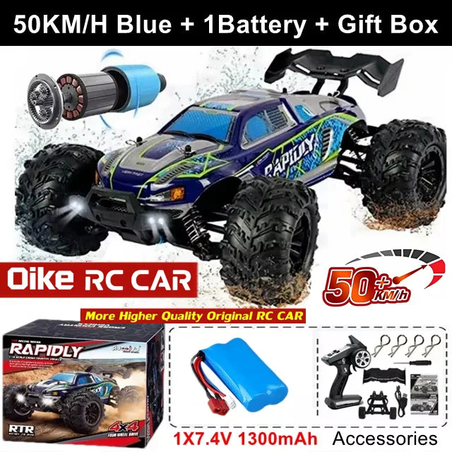 4WD Off Road RC Car 1:16 Scale Remote Control Buggy Truck detail view