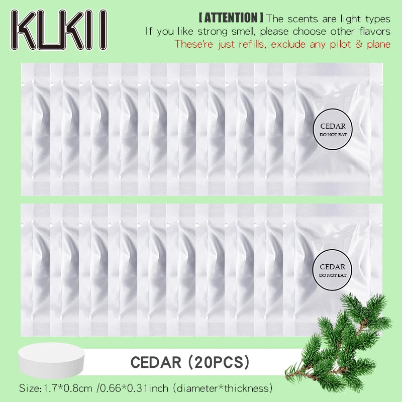 Car Air Freshener Refill Tablets | Replacement Fragrance Pods additional angle