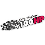 Car Stickers Creative Plus Horsepower Body Stickers + 100HP Full of Blood Scratches Decorative Stickers