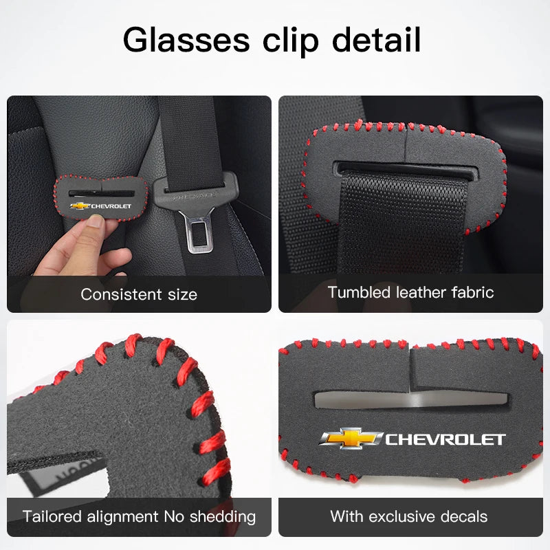 2Pcs Car Seat Safety Belt Buckle Cover | Protective Accessories for Chevrolet Model additional angle