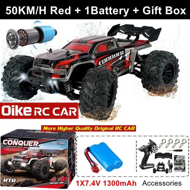 Oike 4WD 1:16 80KM/H Super Brushless 50KM/H Brushed RC Car 4x4 Off Road Remote Contro alternate view