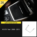Car Styling For BMW X5 X6 E70 E71 Console Gearshift Frame Decorative Trim Strips Stainle detail view