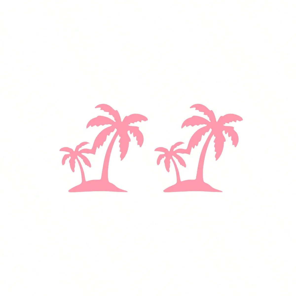 palm tree Decal Waterproof Sticker Car Rearview Mirror Windshield Side Window Sun Visor Ocean Beach Vinyl universal Fit Auto