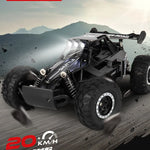 1:16 RC Car 2WD with LED Light Remote Control Toy close-up view