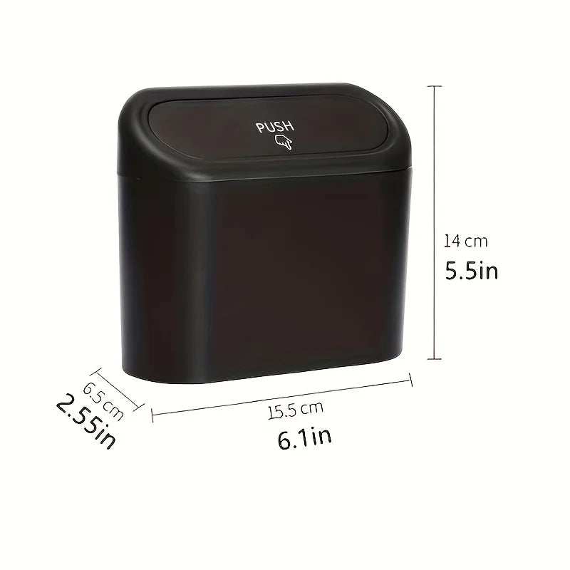 Car Trash Can Mini Garbage Bin Organizer close-up view