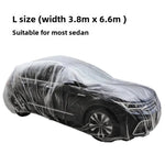 Disposable Transparent Car Cover Universal Dustproof Scratch Free Auto Protector For Indoor Use Vehicle Exterior Protection