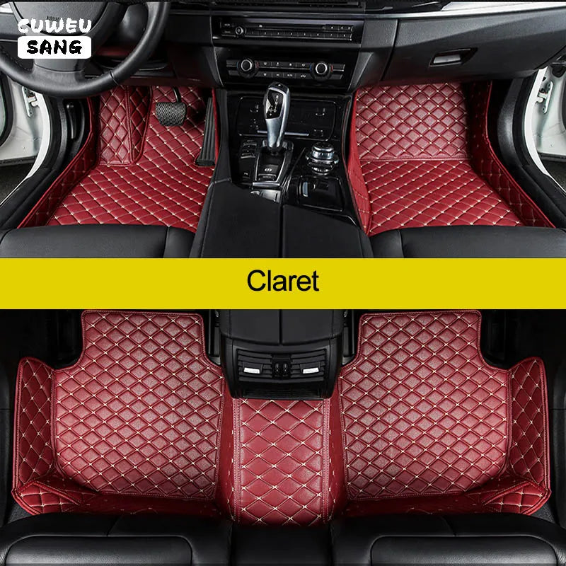 CUWEUSANG Custom Car Floor Mats For Mitsubishi Pajero Sport Auto Carpets Foot Coche Accessorie