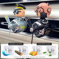 Cool Fun Rotate Plane Captain Shiba Inu Pilot Dog Car Air Freshener | Vent Clip Dec additional angle