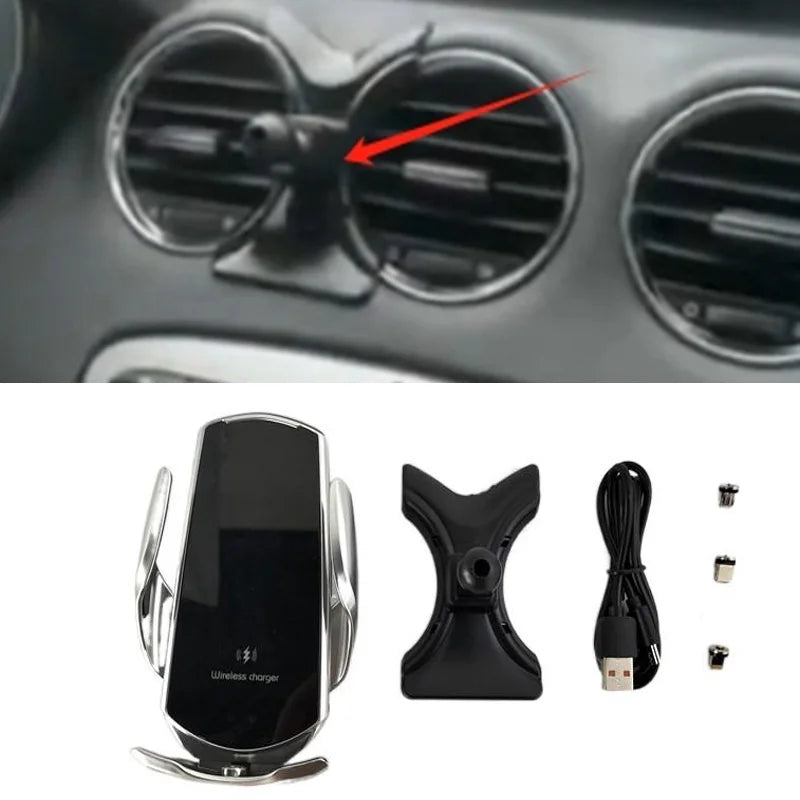 15W Fast Charging Wireless Charger Car Mount Phone Holder | Automatic Clamping for Peugeot 408
