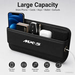 Car Seat Crevice Storage Box Slit Catcher Drop Stop Gap Filler Organizer For Mazda MX-5 MX5 Interior Accessories Auto