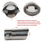 Stainless Steel Universal Car Exhaust Tail Pipe | Bend or Straight Options detail view