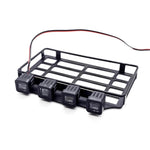 MN82 LC79 Metal Roof Rack With LED Light for 1/12 RC Car
