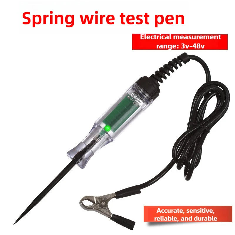 Automotive Test Pen LED Test Light Digital Display 12V 24V 70V Car Repair Circuit Fuse Tester Voltage Tester