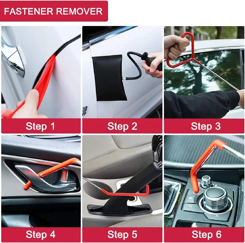 21/29PCS Car Door Repair Tool Kit Inflatable Air Wedge Pump Auto Window Door Open Too alternate view