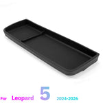 For BYD Leopard 5 2024-2026 Car Infotainment Display Rear Storage Box Center Console Lower Storage Box Charger Panel Protective