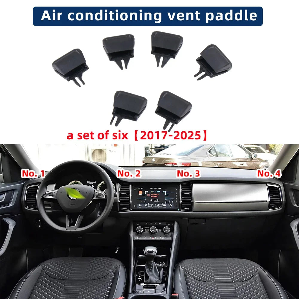 Car Front Rear Air Conditioning Outlet AC Vent Tab Clip For Skoda Kodiaq Karoq 56G819701 56G819702 56G820951 56G820952