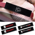2pcs Auto Cotton Seat Belt Cover Case for Peugeot 206 307 308 3008 207 208 407 508 2008 5008 107 106