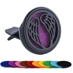 Refillable Car Air Freshener | Vent Clip Diffuser with 10 Gaskets additional angle