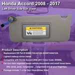 Sun Visor For Honda Accord 2008 2009  2010 2011 2012 2013 2014 2015 2016 2017 Car Sunvisor Replacement Part Sunshade Board