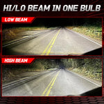 Projector H4 Lens LED Headlight Projector Lens Canbus Strong Light 3500000LM 2500W Tur close-up view