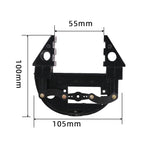 Black Multi Dof Robot Parts Accessory M3/M4 Screw U Beam Servo Bracket For Robot Kit Standard Part Steering Bearing Bracket Kit