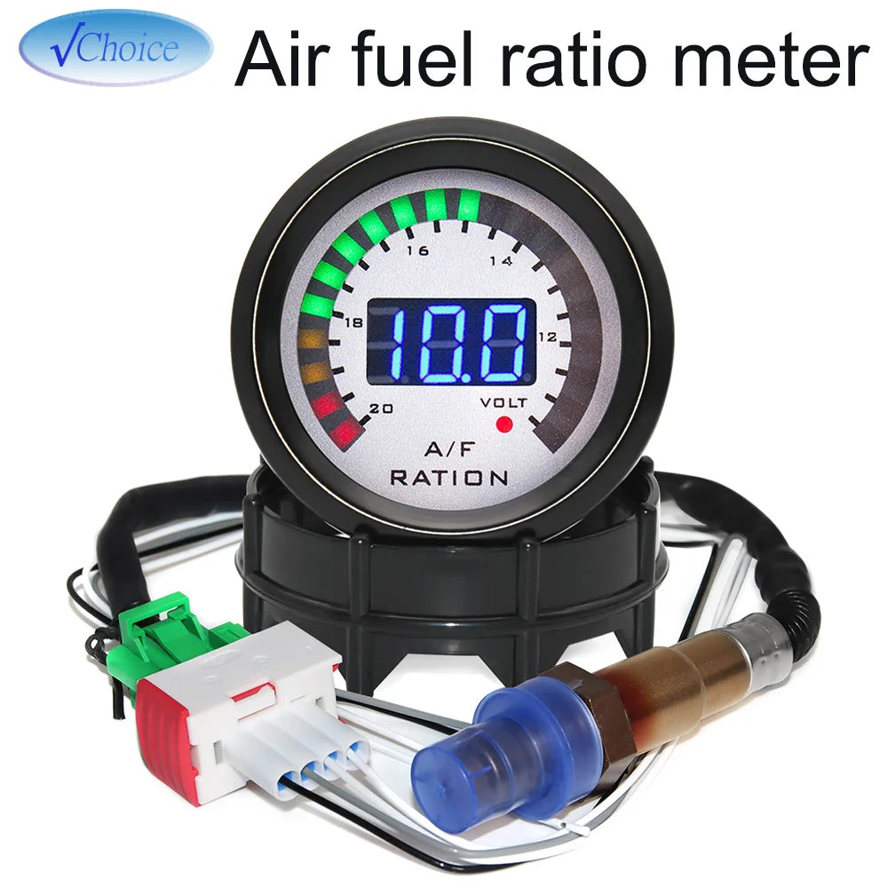 52mm Digital Car Gauge Set | AFR Tachometer Voltmeter Boost Vacuum Water Temp Oil Tem lifestyle view