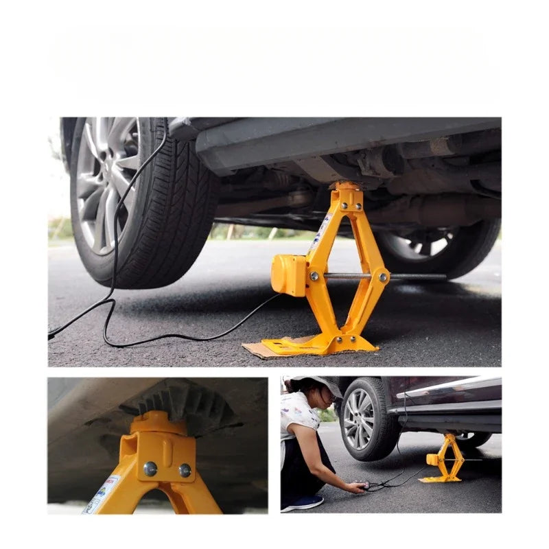 Car Jack 2T/3T12V DC Lifting Tire and Wheel Repair and Replacement Kit SUV Van and Eme close-up view