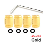 Anti Theft Tire Valve Caps with Rubber Seal | Universal Stem Covers for Car SUV Bike Tru detail view