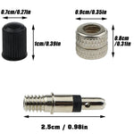 Bike Tire Valve Core Kit | Anti Aging Nickel Plated Brass Valve Stems for Electric Ve alternate view