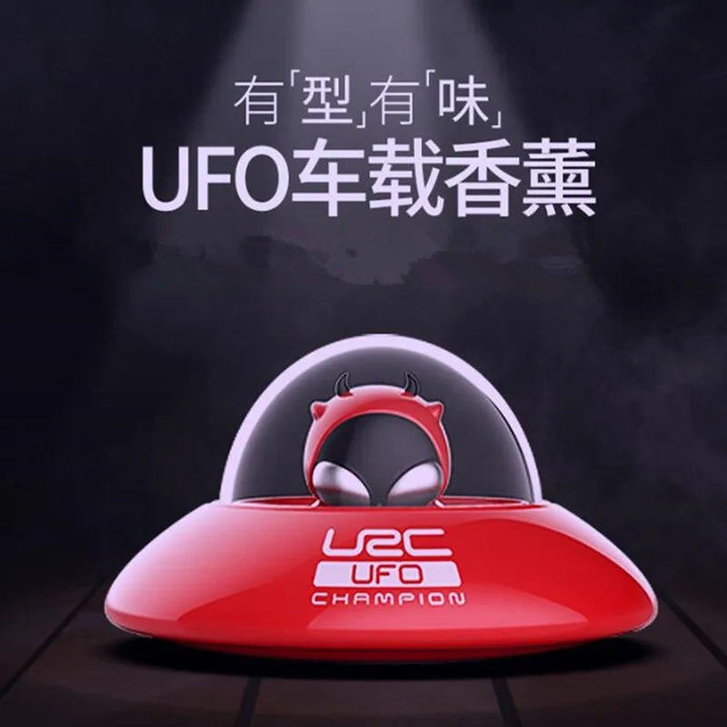 UFO Alien Car Air Freshener | Citrus Ocean Scented Vent Clip Deodorizer detail view