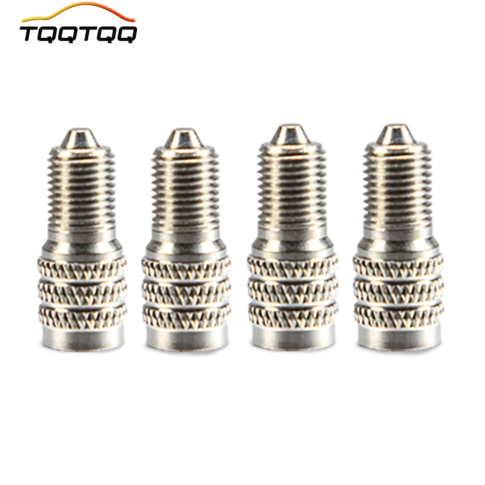 4Pcs Double Seal Flow Through Valve Stem Tire Caps | Inflate Thru for High Pressure Truck Car RV Sem